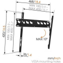 Uchwyt uchylny do telewizora Vogels MA3010-A1, Wall mount, Tilt, 32-55 ", Maximum weight (capacity) 40 kg, VESA 100-400 mm