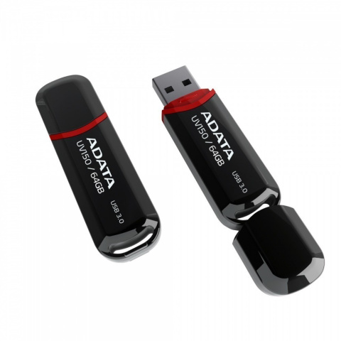 ADATA UV150 64 GB, USB 3.0, Black