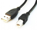 Kabel do drukarki/skanera Cablexpert CCP-USB2-AMBM-6 1.8 m, Black, USB 2.0 A-plug B-plug cable